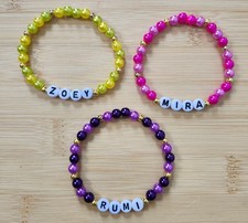 3 K-Pop Kpop Demon Hunters Handmade Beads Bracelets Set Huntrix Huntr/x