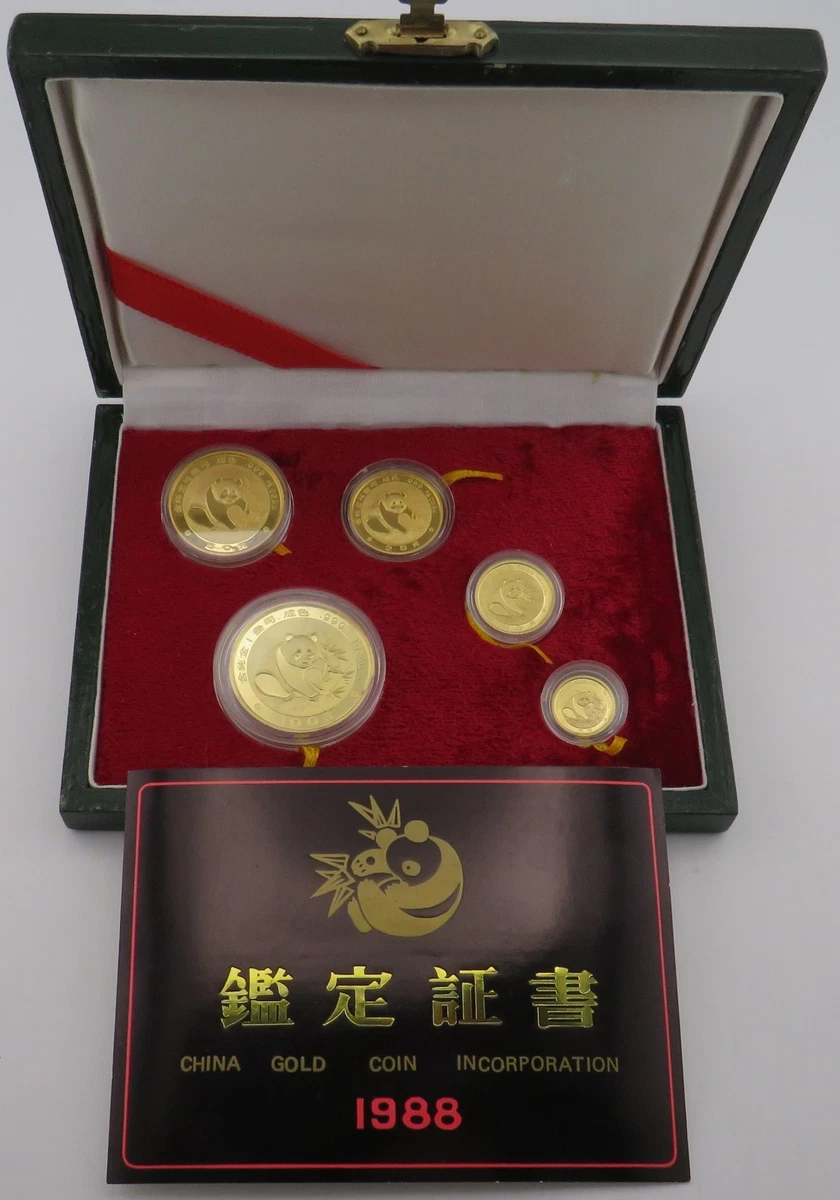 A1657【特年・珍品・中国・未開封】1988年5分玉棒金硬貨1本(50枚) 1988 Year Chinese Panda Gold Bullion Coins for sale | eBay