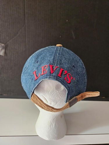 Levi Strauss Levi's denim hat adjustable blue one size - Picture 3 of 7