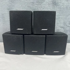 BOSE Single Cube Speakers Acoustimass Lifestyle Satellite Surround Set Of 5