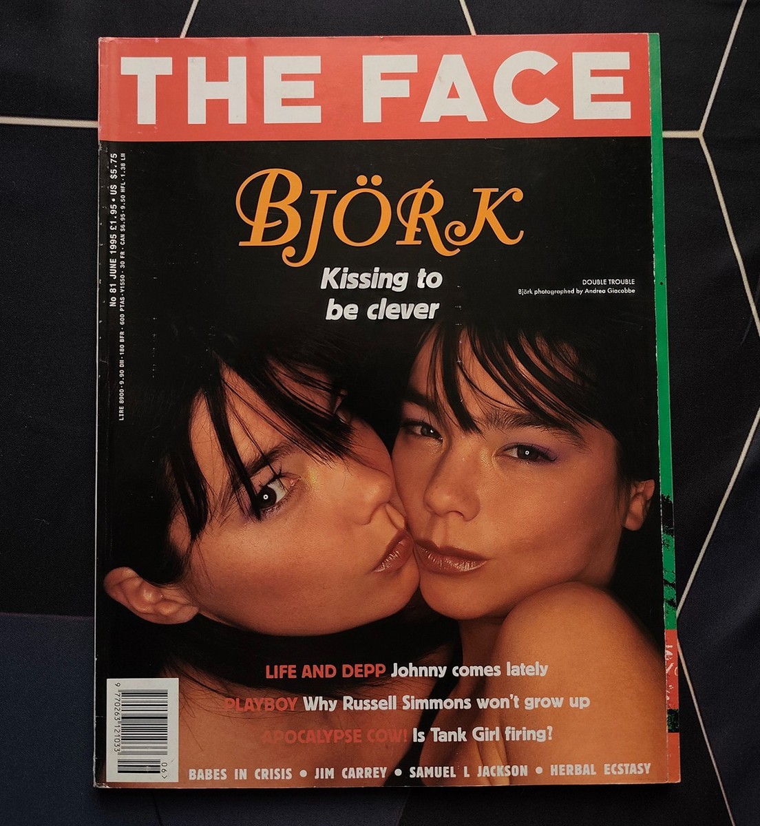 アート・デザイン・音楽 The Face Magazine June 1995 Bjork Björk - THE FACE magazine 6/1995 - UK Bjork cover - Matthew Barney