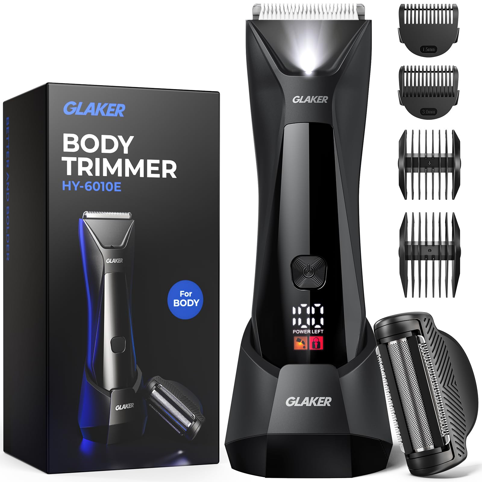 Manscape Electric Groin & Ball Trimmer Wet Dry Body Shaver for Men