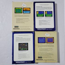 Mattel Intellivision Game Lot of 10 Games Boxes Some Overlays Instructions READ
