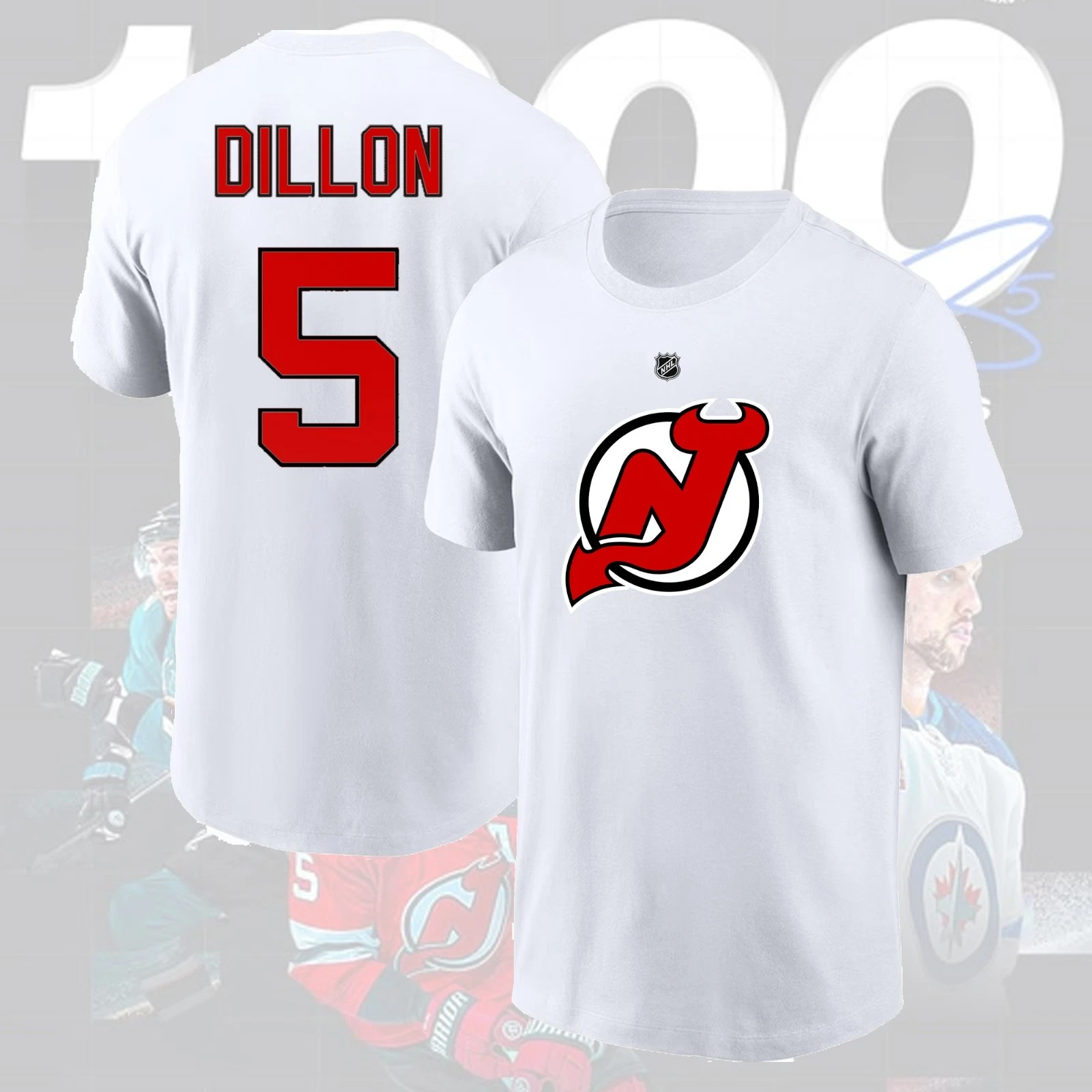 Brenden Dillon #5 New Jersey 2025 Player Name & Number for Fans