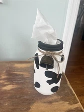 Glass Kleenex Holders