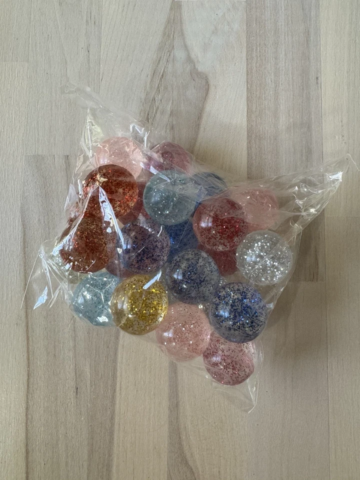 24 Pcs Glitter Bouncy Ball Set | BRAND NEW | Stocking Stuffers | Kids|Pet | Toys - Image 2 of 2