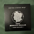 2021 New Orleans Mint Uncirculated Morgan Silver Dollar $1 in OGP w/ COA