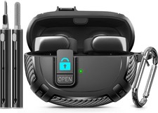 Bose Ultra Open Earbuds Case Cover 2024 with Cleaner Kit and Keychain - Black