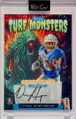 Omarion Hampton 2025 WC Monster Hit RC Auto 1/1 Orange Shock Wave Swamp Thing