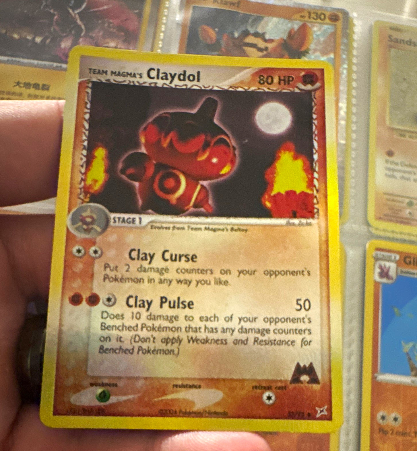 Pokemon TCG Team Magma's Claydol 8/95 Team Magma vs Aqua EN 2004 80 HP Stage 1