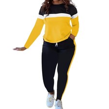 2 Piece Outfits For Women Casual Sweatsuits Long Sleeve Tracksuit Matching Se...