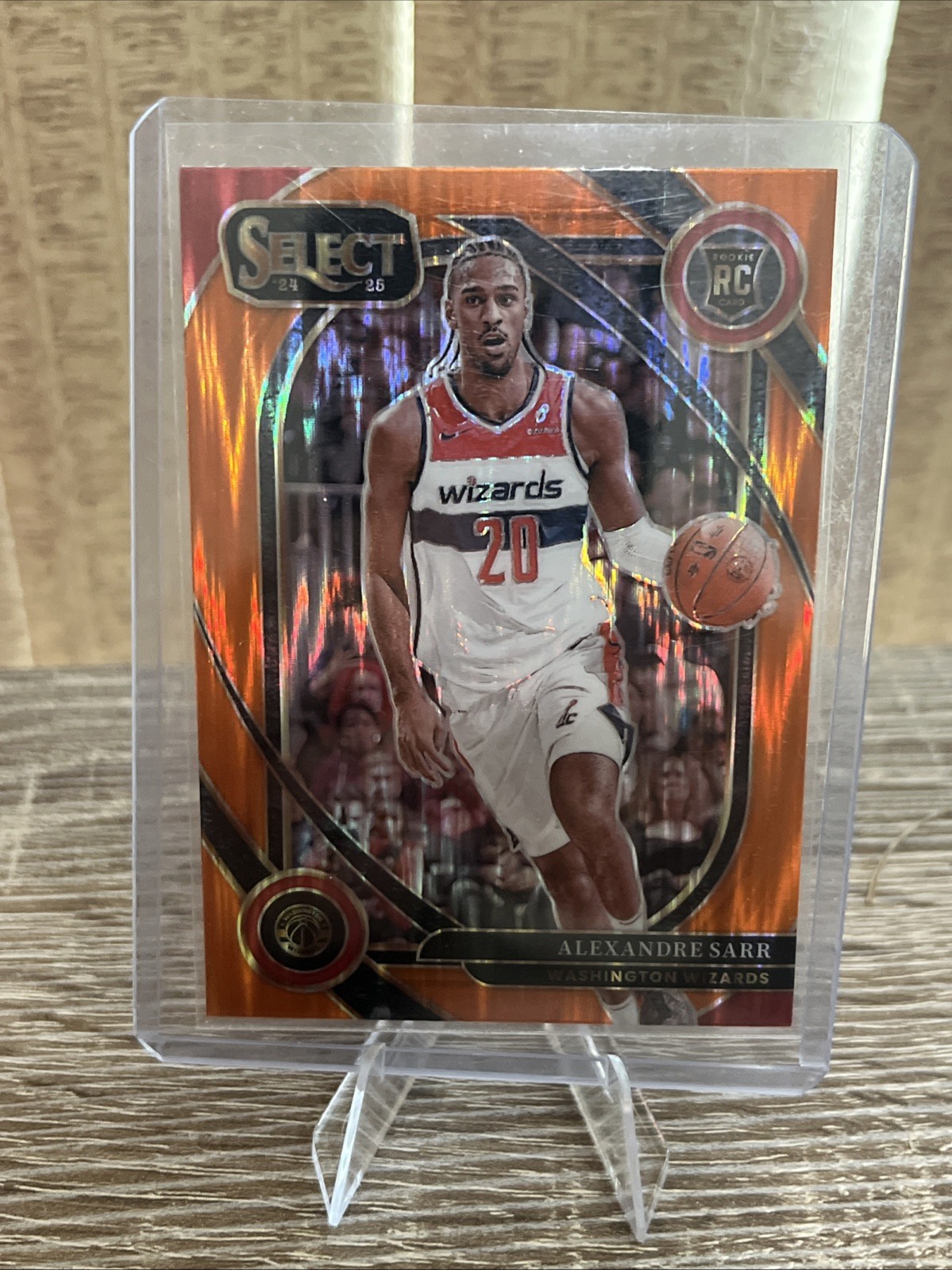 2024-25 Panini Select Courtside Orange Flash Alexandre Sarr RC #274
