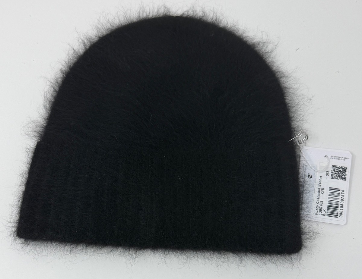 NWT Lululemon Fuzzy Cashmere Beanie SZ O/S Black | eBay display picture 2