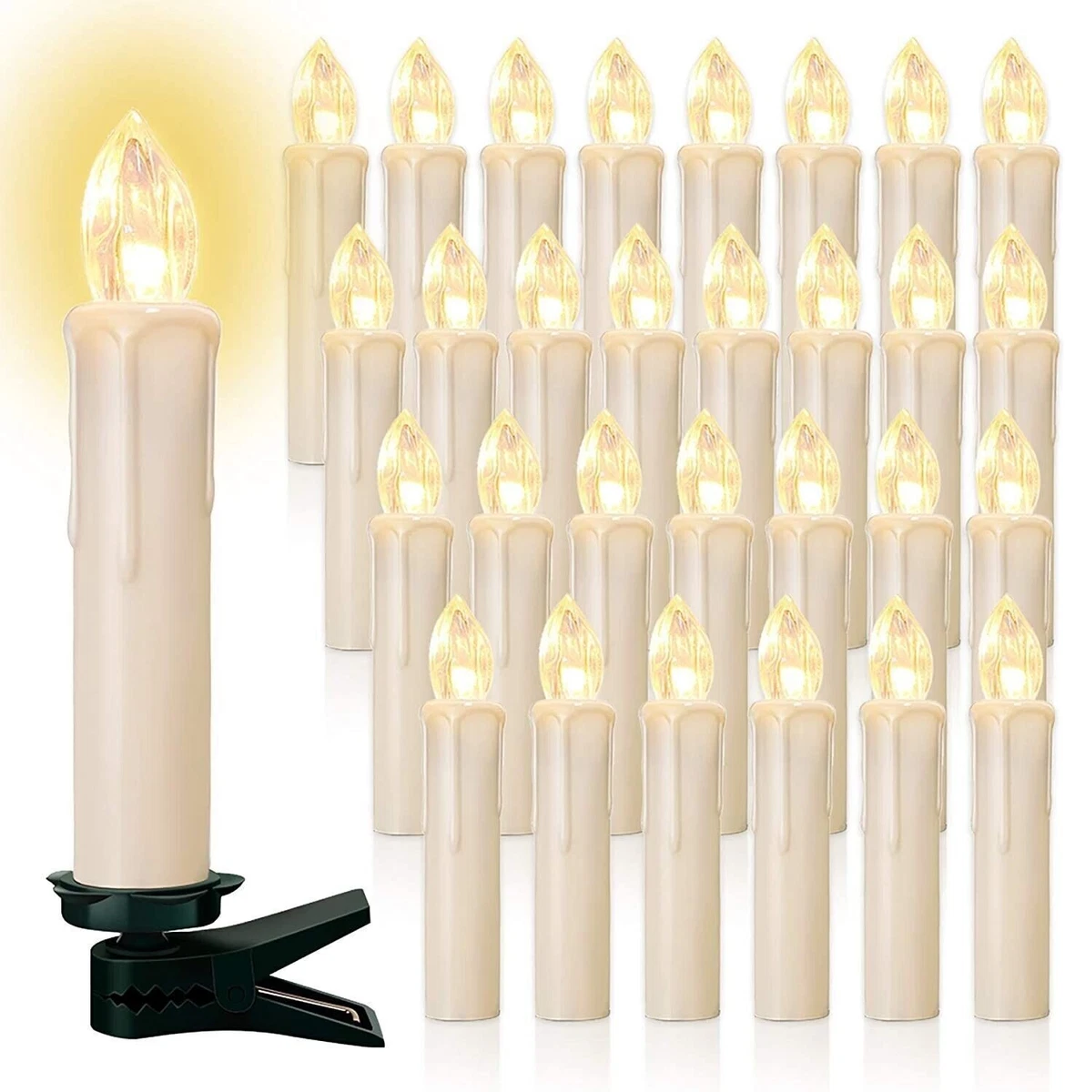 6 Candele LED Halloween A Forma Di Ragno | Luci Senza Fiamma A Batteria Con Effetto Tremolante | Decorazioni Sicure Per Interni E Finestre - 5