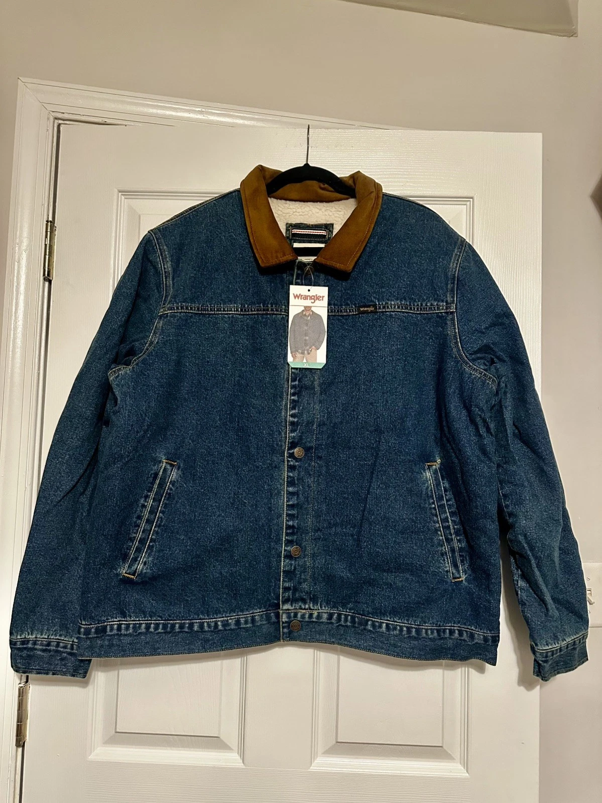 NWT Wrangler Men's X-Large Ranchman Denim Jacket