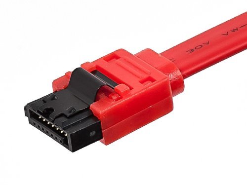 2pk 18" Serial SATA ATA RAID DATA HDD Hard Drive Cable Straight to Right Angle - Picture 2 of 3