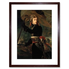 Painting Portrait Gros Napoleon Bonaparte Arcole Bridge Framed Print 9x7 Inch