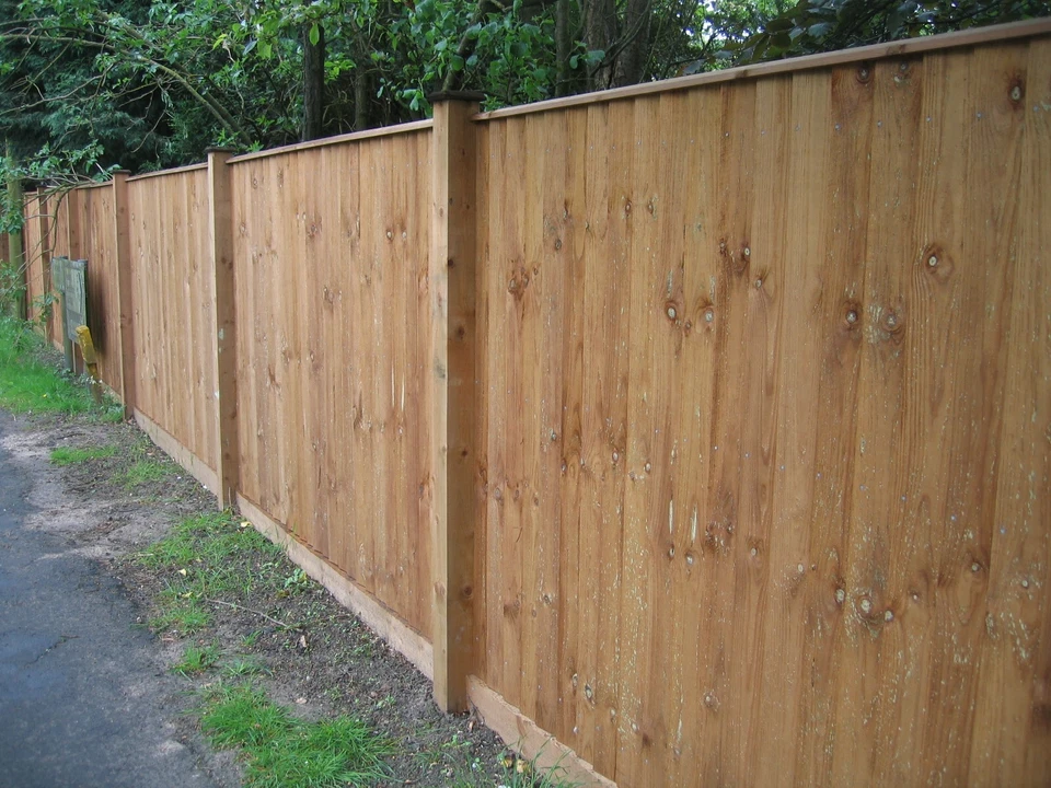 Timber Fence Posts 3x3 4x4 Treated Brown Timber Fencing Gate Post 75mm 100mm - Image 4 of 4