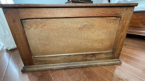 Antique Merrick’s 5 Drawer Wooden Country Store Display Case Spool Cabinet Wood - Picture 8 of 24