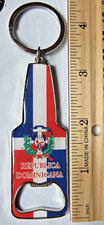 Republica Domninicana bottle opener Keychain Key Chain Ring Keyring Gift enamel