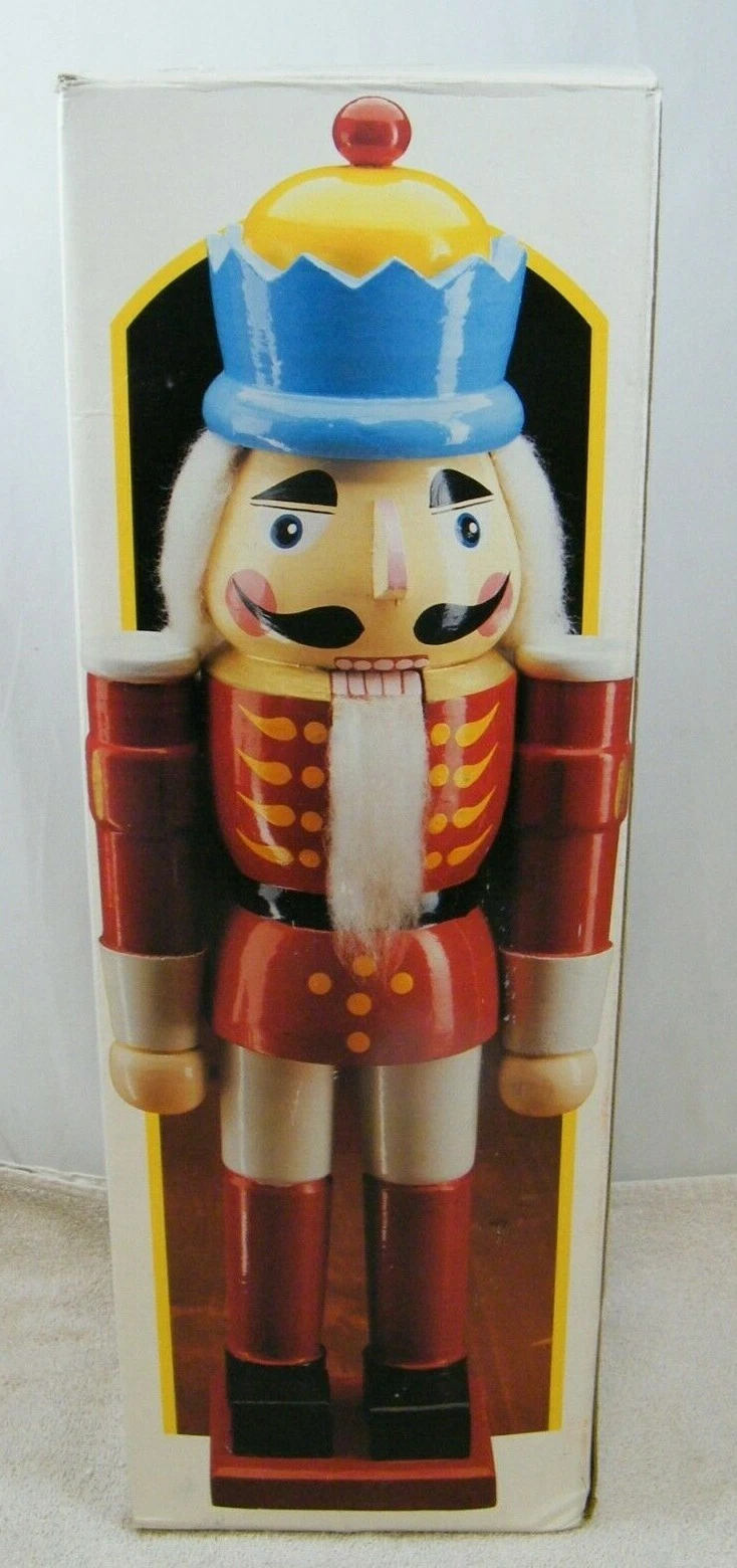 20" WOODEN NUTCRACKER BY KINGSBRIDGE, STOCK NO. 4209, HAND PAINTED