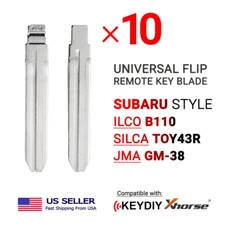 10x Flip Remote Key Blades for Xhorse and Keydiy Subaru Style B110 TOY43R GM-38
