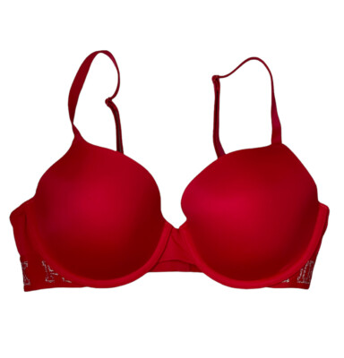 Victoria's Secret PINK Wear Everywhere T-shirt Lightly Lined Bra Shimmer 34D