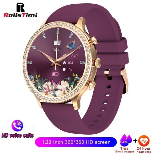 Elegante Damen-Smartwatch – Bluetooth, Fitness, Blutdruck, wasserdicht - Zdjęcie 15 z 17