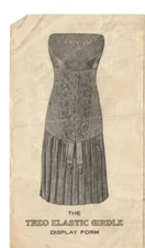 VTG 1910s TREO COMPANY ELASTIC GIRDLE WHOLESALE PRICE LIST! CORSETS/BRASSIERES!