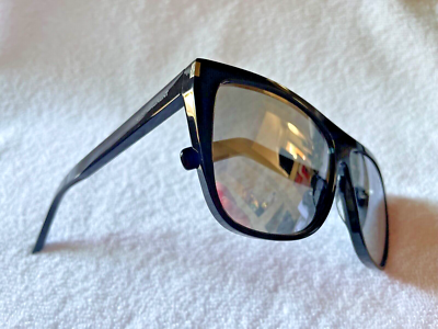 Saint Laurent SL1 Sunglasses (Brand New) Gold Mirror | eBay