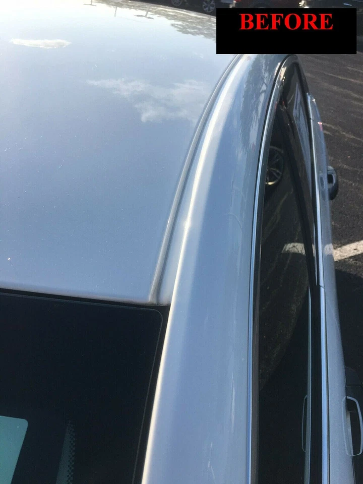 Molduras de techo negras para Honda Civic 2007 2008 2009 2010 sedán de 4 puertas  Foto 3 de 4