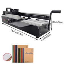 Heavy Duty Manual Hot Thermal Glue Binder Wireless Metal Binding Machine