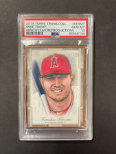 2019 TRANSCENDENT MIKE TROUT FRANCHISE FAVORITES 27/100 PSA 10 JERSEY NUMBER 1/1