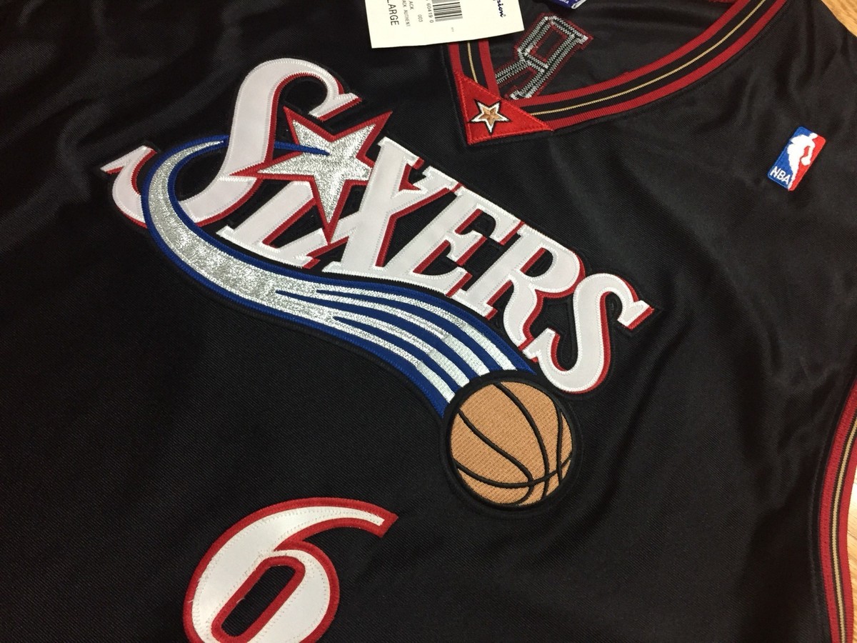 RARE NWT Champion Allen Iverson #6 Authentic Sixers 76ers