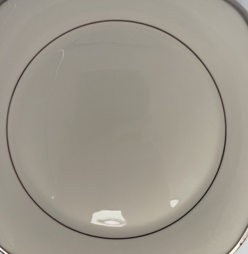 New Lenox Solitaire Platinum Ivory Square Salad Plate Set Of 3 - Picture 3 of 9