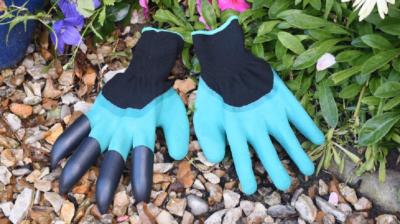 Nette Ideen - Krallengartenhandschuhe mit eingebauten Krallen zum Graben, Pflanzen Harken