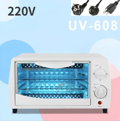 12W UV Sterilizer Disinfection Cabinet Home Beauty Salon Ozone Sanitizer Box New