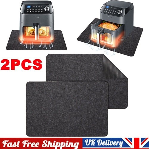 2pcs Heat Resistant Mat For Air Fryer Countertop Protector Non Slip