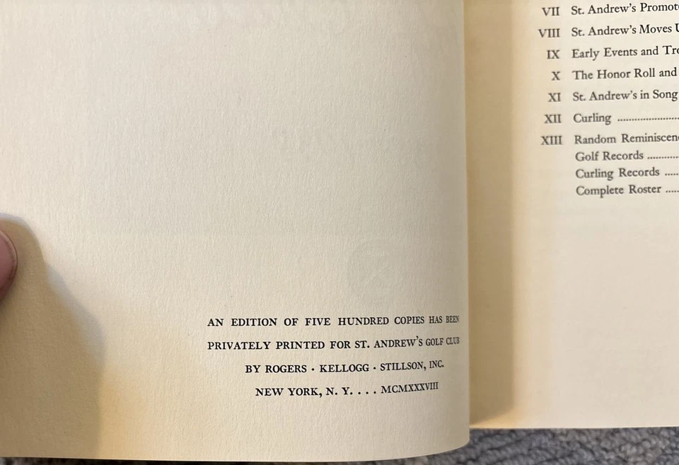 St. Andrew's Golf Club, H.B. Martin & A.B. Halliday 1888-1938 Limited Ed of 500 - Image 4 of 4