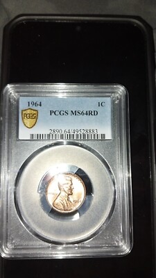 1964 D Penny PCGS GRADED MS 64 RED | eBay