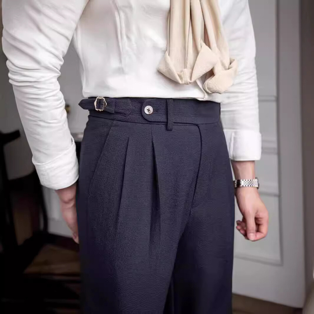 Summer Men's Naples Mid-high Waist Straight Casual Dress Pants British Trousers | eBay Summer Men's Naples Mid-high Waist Straight Casual Dress Pants British Trousers | eBay