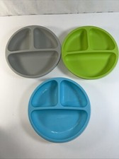 3 Wee Sprout Silicone Baby Child Dishes 3 Divided Sections Dish