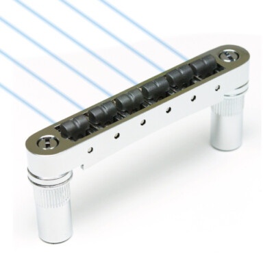 Graph Tech GHOST RESOMAX NV BRIDGE 6MM - GHOST PIEZO SADDLES CHROME PN-8863-C0