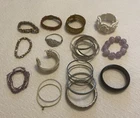 VNTG ESTATE JEWELRY - Lot Costume Fashion Bracelets Various Styles Metal Beads+