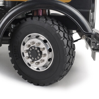 Pneus RC AXspeed 1/14 - Lot De 4 - 25 Mm - Caoutchouc Avec Mousse - Pour Remorques Et Camions Tamiya