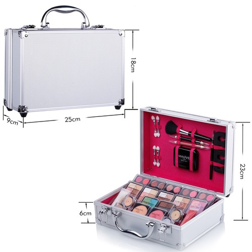 Professional All in One Makeup Kit Set Eyeshadow Palette Blush Lipstick MU17 - Picture 9 of 13