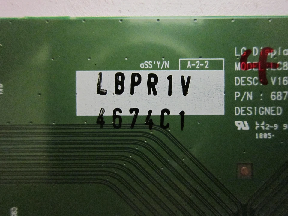 Planar SL8664K T-Con Board (6870C-0655B) 6871L-4674C - Image 2 of 2