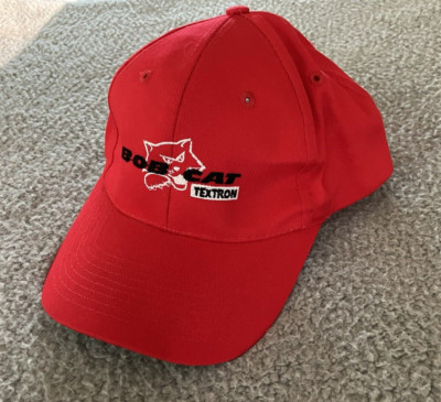 BOB-CAT/BRIGGS & STRATTON Trucker Hat Cap Men's Red Snapback Embroidered VTG
