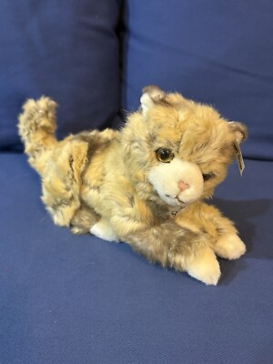 Soft Beige Plush Steiff Lucy Spotted Cat Teddy Bear Friend 7  With Tags