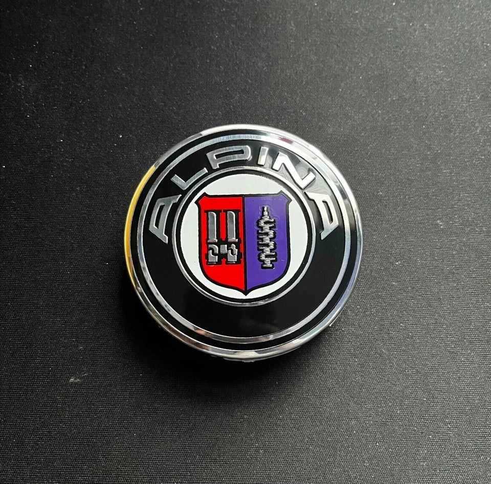 Tapacubos centrales de rueda de emblema/insignia para tapacubos BMW Alpina 68 mm juego de 4 Foto 4 de 4